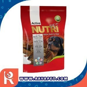 رایاپت فروشگاه آنلاین لوازم و غذای حیوانات خانگی-تریت تشویقی سگ نوتری پت مدل Rumen مقدار 50 گرم