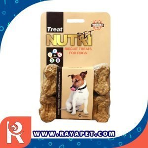 رایاپت فروشگاه آنلاین لوازم و غذای حیوانات خانگی-تشویقی سگ نوتری پت مدل Biscuit Treats وزن 135 گرم بسته 6 عددی