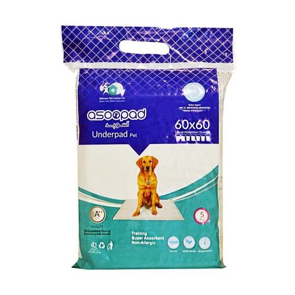 رایاپت فروشگاه آنلاین لوازم و غذای حیوانات خانگی-زیرانداز بهداشتی سگ آسو پد مدل 6060
