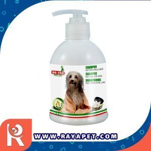 رایاپت فروشگاه آنلاین لوازم و غذای حیوانات خانگی-شامپو سگ مفرا کد ظرفیت 250 میلی لیتر