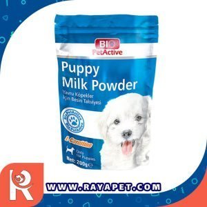 رایاپت فروشگاه آنلاین لوازم و غذای حیوانات خانگی-شیر خشک توله سگ بایو پت اکتیو مدل 9323 وزن ۲۰۰ گرم