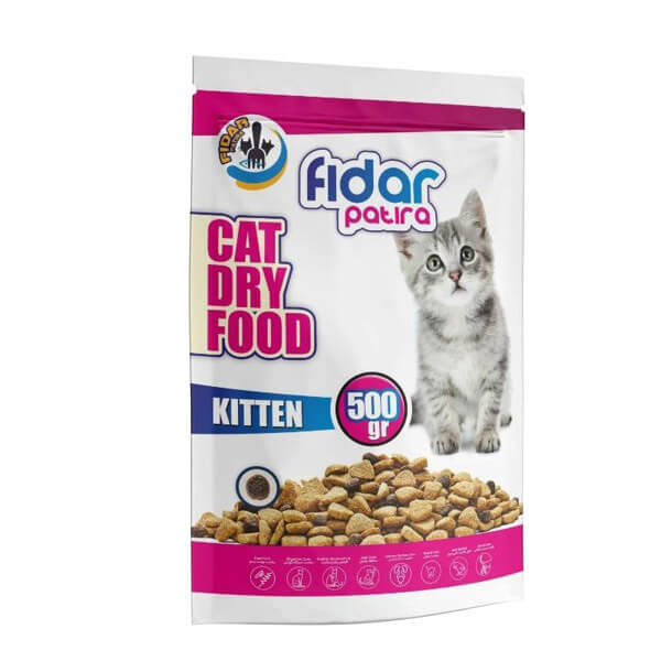 رایاپت فروشگاه آنلاین لوازم و غذای حیوانات خانگی-غذای خشک بچه گربه فیدار مدل Kitten005 وزن 500 گرم