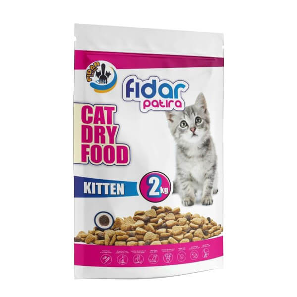 رایاپت فروشگاه آنلاین لوازم و غذای حیوانات خانگی-غذای خشک بچه گربه فیدار پاتیرا مدل Kitten 2 وزن 2 کیلوگرم