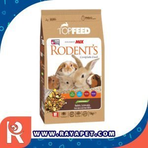 رایاپت فروشگاه آنلاین لوازم و غذای حیوانات خانگی-غذای خشک جوندگان تاپ فید مدل Rodent copmlete feed وزن 1 کیلوگرم