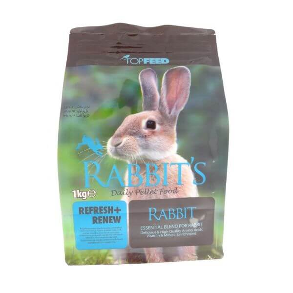 رایاپت فروشگاه آنلاین لوازم و غذای حیوانات خانگی-غذای خشک خرگوش تاپ فید مدل Daily Pellet وزن 1 کیلوگرم