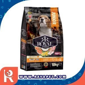 رایاپت فروشگاه آنلاین لوازم و غذای حیوانات خانگی-غذای خشک سگ رویال فید مدل Junior وزن 10 کیلوگرم