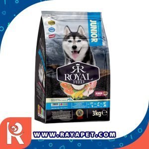 رایاپت فروشگاه آنلاین لوازم و غذای حیوانات خانگی-غذای خشک سگ رویال فید مدل Junior وزن 3 کیلوگرم