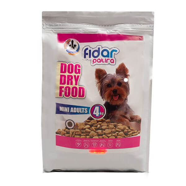 رایاپت فروشگاه آنلاین لوازم و غذای حیوانات خانگی-غذای خشک سگ فیدار پاتیرا مدل mini وزن 4 کیلوگرم