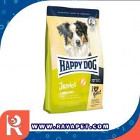 رایاپت فروشگاه آنلاین لوازم و غذای حیوانات خانگی-غذای خشک هپی داگ سگ جوان حاوی گوشت بره و برنج 10 کیلویی