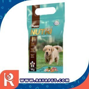 رایاپت فروشگاه آنلاین لوازم و غذای حیوانات خانگی-غذای خشک پروبیوتیک توله سگ نوتری پت مدل Puppy مقدار 1 کیلوگرم