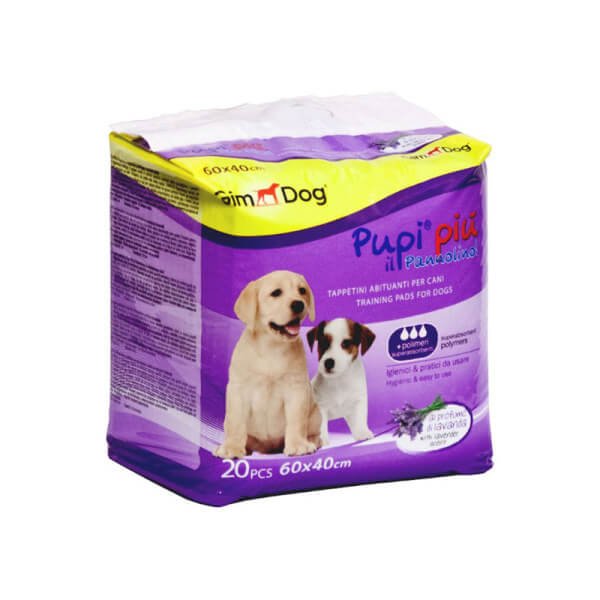 رایاپت فروشگاه آنلاین لوازم و غذای حیوانات خانگی-پد زیر انداز بهداشتی سگ جیم داگ مدل Gimdog بسته 20 عددی