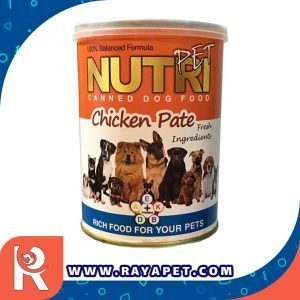 رایاپت فروشگاه آنلاین لوازم و غذای حیوانات خانگی-کنسرو غذای سگ نوتری پت مدل Chicken Pate وزن 425 گرم