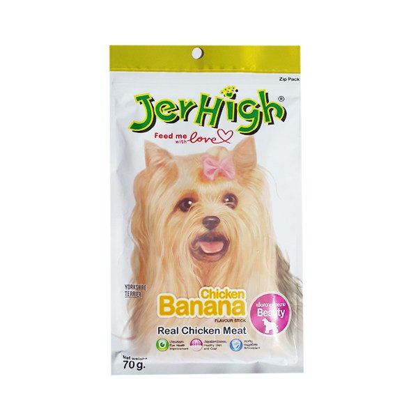 رایاپت فروشگاه آنلاین لوازم و غذای حیوانات خانگی-تشویقی سگ جرهای مدل Banana وزن 70 گرم
