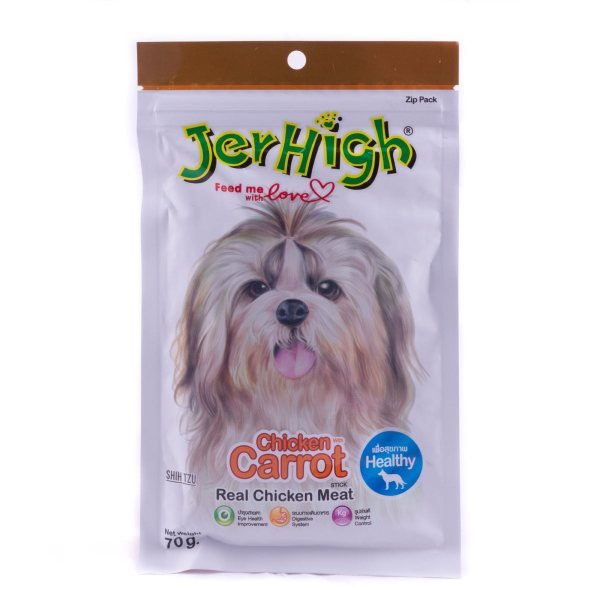 رایاپت فروشگاه آنلاین لوازم و غذای حیوانات خانگی-تشویقی سگ جرهای مدل Carrot وزن 70 گرم