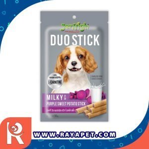 رایاپت فروشگاه آنلاین لوازم و غذای حیوانات خانگی-تشویقی سگ جرهای مدل Milky with sweet potato stick