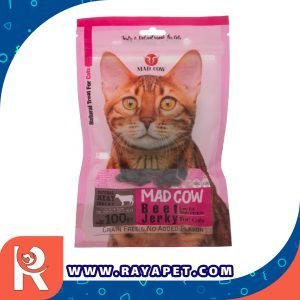 رایاپت فروشگاه آنلاین لوازم و غذای حیوانات خانگی-غذای تشویقی گربه مدکاو مدل premium beefjerky