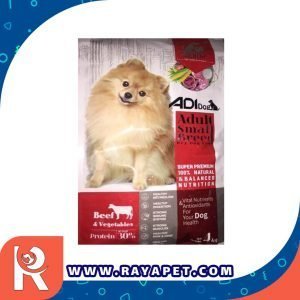 رایاپت فروشگاه آنلاین لوازم و غذای حیوانات خانگی-غذای خشک سگ آدی داگ مدل adult small breed