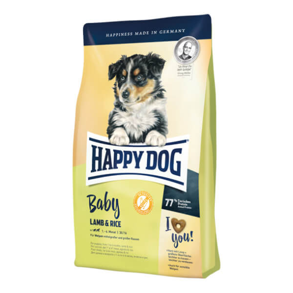 رایاپت فروشگاه آنلاین لوازم و غذای حیوانات خانگی-غذای خشک سگ هپی داگ مدل Baby Lamb&Rice وزن ۱۰ کیلوگرم