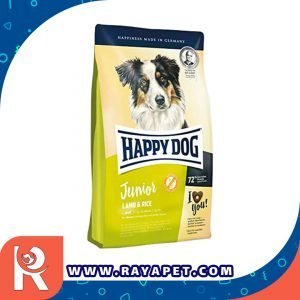 رایاپت فروشگاه آنلاین لوازم و غذای حیوانات خانگی-غذای خشک سگ هپی داگ مدل Junior2 Lamb &Rice