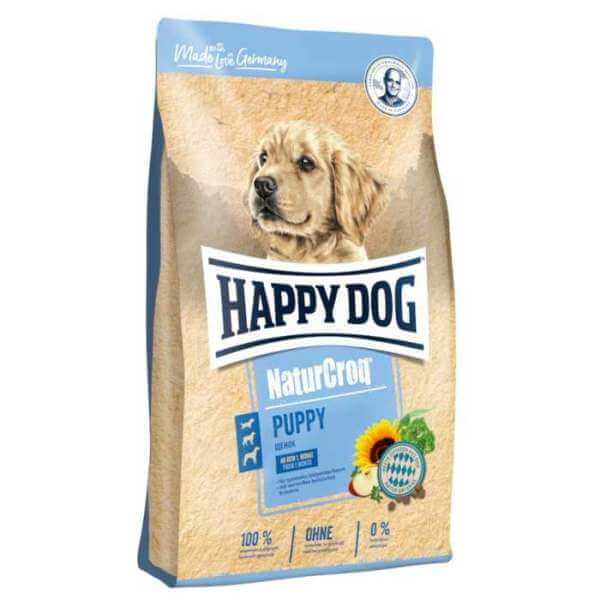 رایاپت فروشگاه آنلاین لوازم و غذای حیوانات خانگی-غذای خشک سگ هپی داگ مدل NatureCroq Puppy وزن 4 کیلوگرم