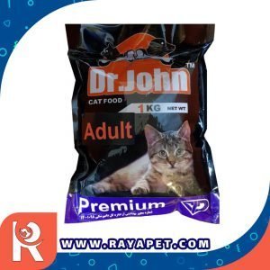 رایاپت فروشگاه آنلاین لوازم و غذای حیوانات خانگی-غذای خشک گربه بالغ دکتر جان مدل PREMIUM ADULT