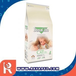 رایاپت فروشگاه آنلاین لوازم و غذای حیوانات خانگی-غذای خشک گربه بوناسیبو مدل بره و برنج کد 566