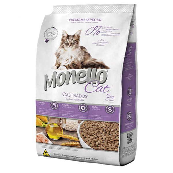 رایاپت فروشگاه آنلاین لوازم و غذای حیوانات خانگی-غذای خشک گربه مونلو مدل گربه های عقیم شده کد233 وزن 10 کیلوگرم