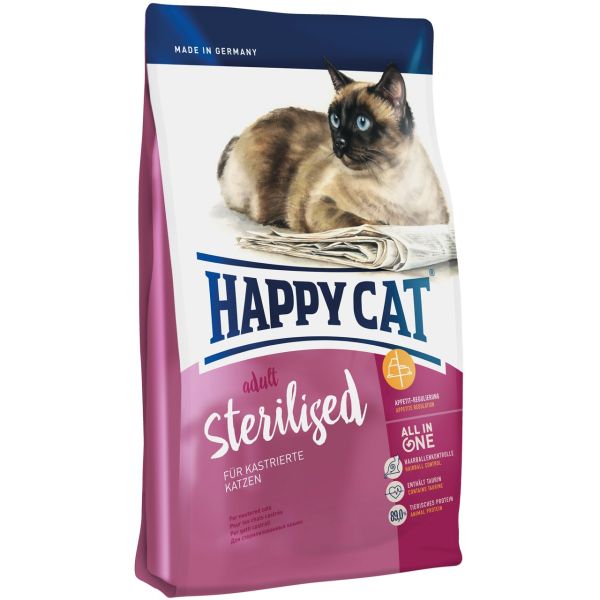 رایاپت فروشگاه آنلاین لوازم و غذای حیوانات خانگی-غذای خشک گربه های عقیم شده هپی کت 4 کیلوگرمی