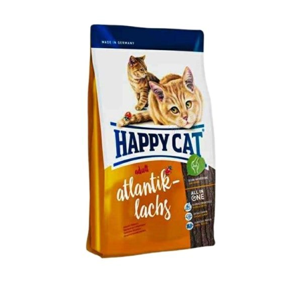 رایاپت فروشگاه آنلاین لوازم و غذای حیوانات خانگی-غذای خشک گربه هپی کت مدل Atlantic lachs وزن 10 کیلوگرم