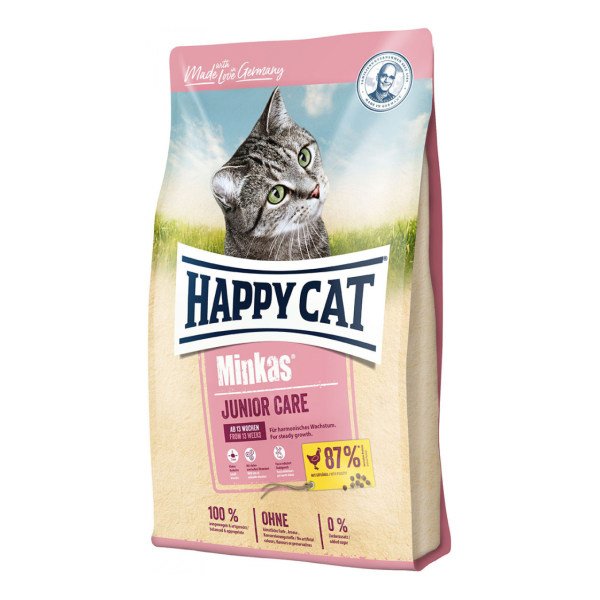 رایاپت فروشگاه آنلاین لوازم و غذای حیوانات خانگی-غذای خشک گربه هپی کت مدل JUNIOR CARE وزن 1.5 کیلوگرم