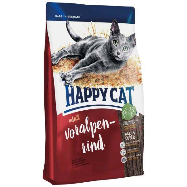 رایاپت فروشگاه آنلاین لوازم و غذای حیوانات خانگی-غذای خشک گربه هپی کت مدل Voralpen Rind وزن 4 کیلوگرم