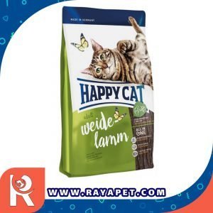 رایاپت فروشگاه آنلاین لوازم و غذای حیوانات خانگی-غذای خشک گربه هپی کت مدل WEIDE LAMM