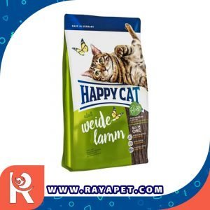 رایاپت فروشگاه آنلاین لوازم و غذای حیوانات خانگی-غذای خشک گربه هپی کت مدل Weide Lamm