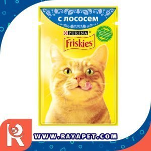 رایاپت فروشگاه آنلاین لوازم و غذای حیوانات خانگی-غذای پوچ گربه فریسکیز مدل Salmon