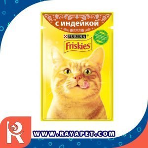 رایاپت فروشگاه آنلاین لوازم و غذای حیوانات خانگی-غذای پوچ گربه فریسکیز مدل Turkey