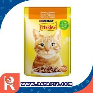 رایاپت فروشگاه آنلاین لوازم و غذای حیوانات خانگی-غذای گربه بالغ فریسکیز مدل Adult-Chicken