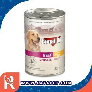 رایاپت فروشگاه آنلاین لوازم و غذای حیوانات خانگی-کنسرو غذای سگ بوناسیبو مدل Beef