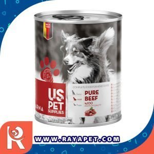 رایاپت فروشگاه آنلاین لوازم و غذای حیوانات خانگی-کنسرو غذای سگ یو اس پت مدل Pure