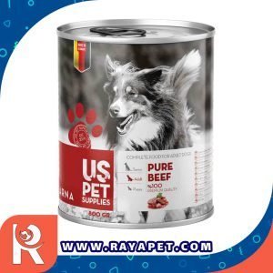 رایاپت فروشگاه آنلاین لوازم و غذای حیوانات خانگی-کنسرو غذای سگ یو اس پت مدل Pure