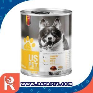 رایاپت فروشگاه آنلاین لوازم و غذای حیوانات خانگی-کنسرو غذای سگ یو اس پت مدل Rice