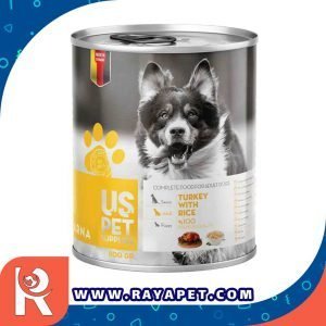 رایاپت فروشگاه آنلاین لوازم و غذای حیوانات خانگی-کنسرو غذای سگ یو اس پت مدل Rice
