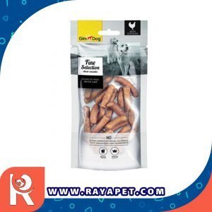 رایاپت فروشگاه آنلاین لوازم و غذای حیوانات خانگی-تشویقی سگ جیم داگ مدل Sausage Snack with Chicken