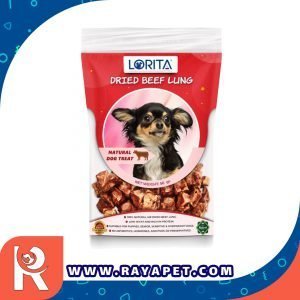 رایاپت فروشگاه آنلاین لوازم و غذای حیوانات خانگی-تشویقی سگ لوریتا مدل DRIED BEEF LUNG