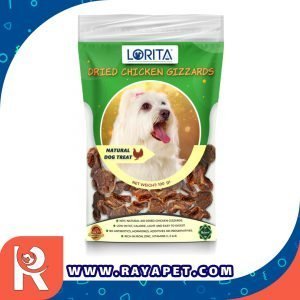 رایاپت فروشگاه آنلاین لوازم و غذای حیوانات خانگی-تشویقی سگ لوریتا مدل DRIED CHICKEN GIZZARDS