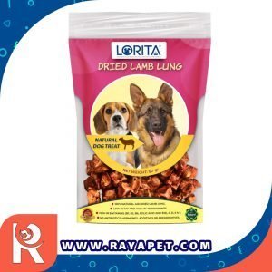 رایاپت فروشگاه آنلاین لوازم و غذای حیوانات خانگی-تشویقی سگ لوریتا مدل DRIED LAMB LUNG