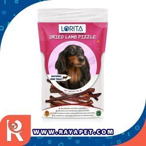 رایاپت فروشگاه آنلاین لوازم و غذای حیوانات خانگی-تشویقی سگ لوریتا مدل DRIED LAMB PIZZLE