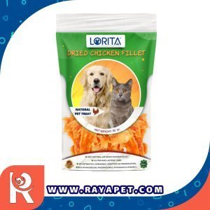 رایاپت فروشگاه آنلاین لوازم و غذای حیوانات خانگی-تشویقی سگ و گربه لوریتا مدل DRIED CHICKEN FILLET