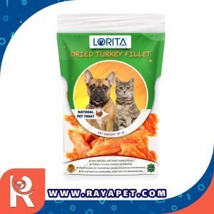 رایاپت فروشگاه آنلاین لوازم و غذای حیوانات خانگی-تشویقی سگ و گربه لوریتا مدل DRIED TURKEY FILLET