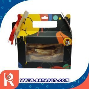 رایاپت فروشگاه آنلاین لوازم و غذای حیوانات خانگی-غذای تشویقی سگ بوبو پت مدل پای مرغ 8 تایی