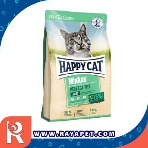رایاپت فروشگاه آنلاین لوازم و غذای حیوانات خانگی-غذای خشک گربه هپی کت مدل مینکاس پرفکت میکس
